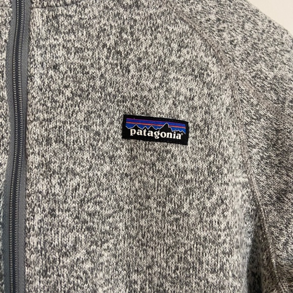 Grey Patagonia Quarter Zip Fleece Jacket Size Medium - Picture 2 of 4